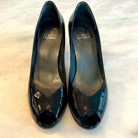 Stuart Weitzman Black Heels 7 - Picture 2 of 5